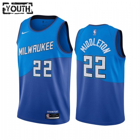Maillot Basket Milwaukee Bucks Khris Middleton 22 2020-21 City Edition Swingman - Enfant